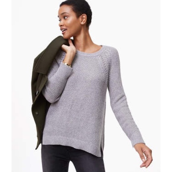 LOFT Sweaters - LOFT Cable Shoulder Sweater